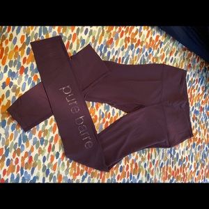 Pure Barre Supplex and Lycra Leggings, size M